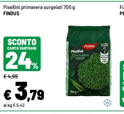 Pisellini primavera surgelati