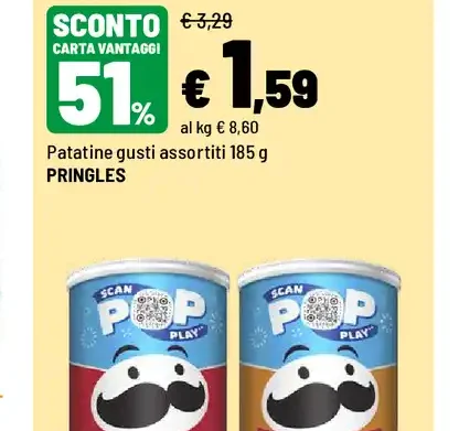 Patatine gusti assortiti