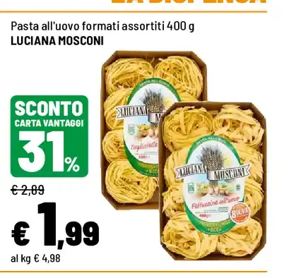 Pasta all'uovo formati assortiti