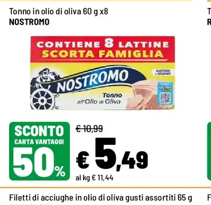 Tonno in olio di oliva