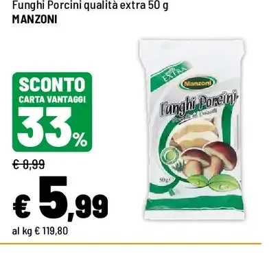Funghi porcini qualità extra