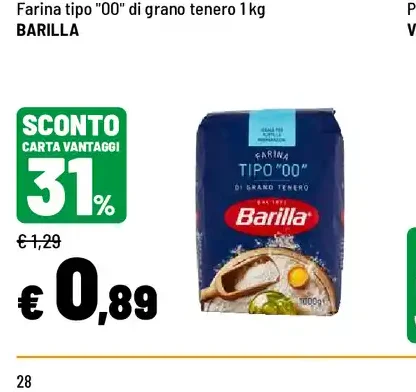 Farina tipo 00 di grano tenero
