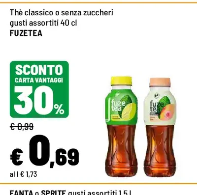 Tè classico o senza zuccheri