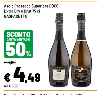 Asolo Prosecco Superiore DOCG Extra Dry o Brut