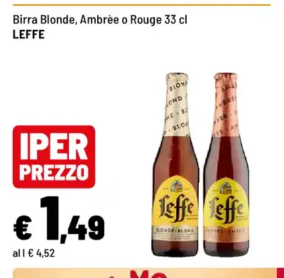 Birra Blonde, Ambrée o Rouge