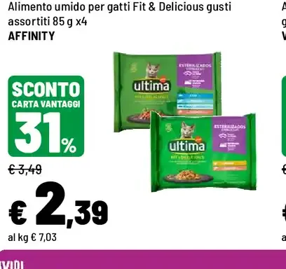 Alimento umido gatti Ultima