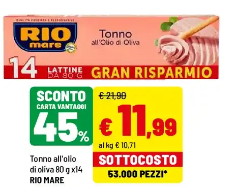 Tonno all'olio di oliva