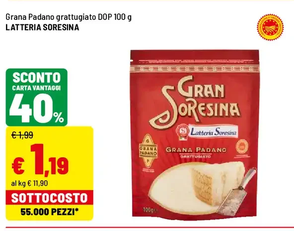 Grana Padano grattugiato