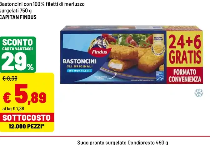 Bastoncini di merluzzo