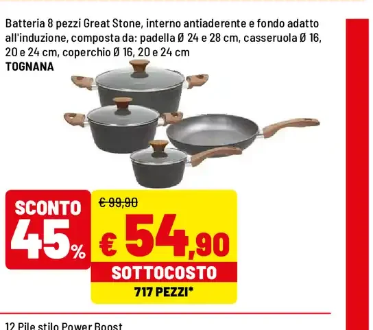 Batteria pentole Great Stone