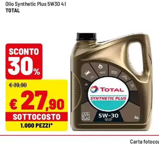 Olio motore Synthetic Plus 5W30