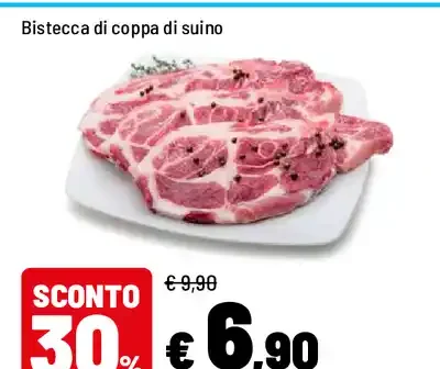 Bistecca di coppa di suino
