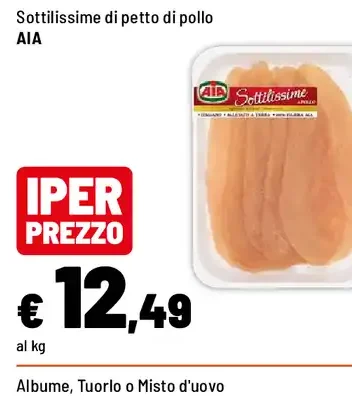 Sottilissime di petto di pollo