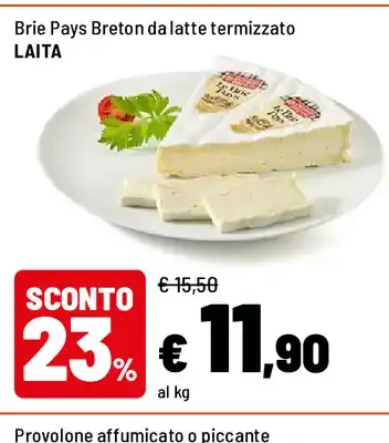 Brie Pays Breton da latte termizzato