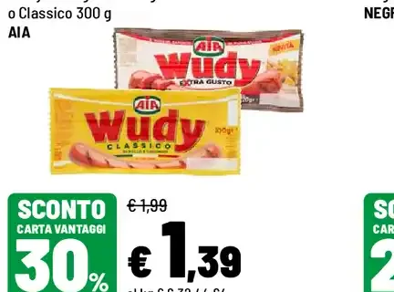 Wudy AIA 220 g o Classico 300 g