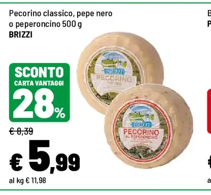 Pecorino classico, pepe nero o peperoncino
