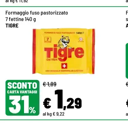 Formaggio fuso Tigre