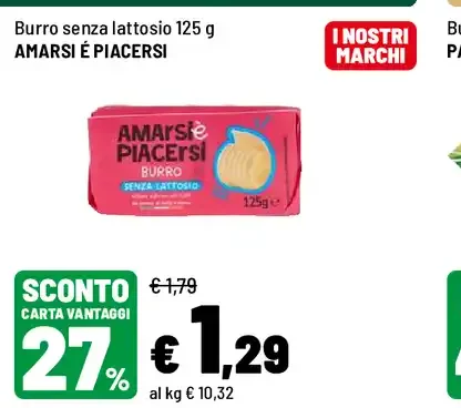 Burro senza lattosio