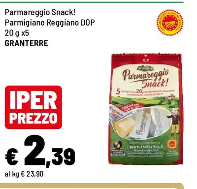Parmareggio Snack! Parmigiano Reggiano DOP