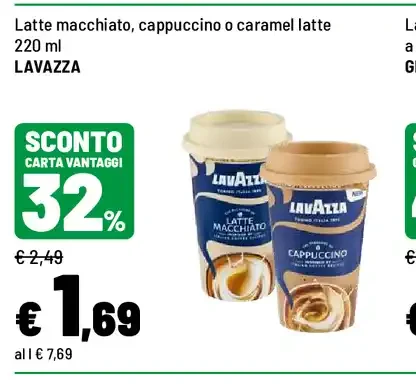 Latte macchiato, cappuccino o caramel latte