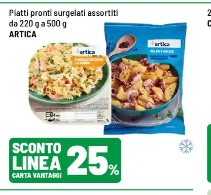Piatti pronti surgelati assortiti