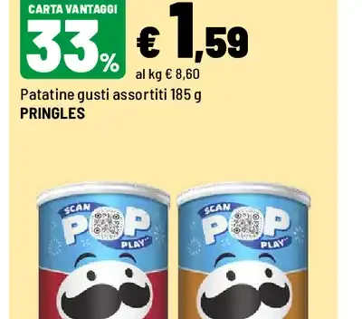 Patatine gusti assortiti