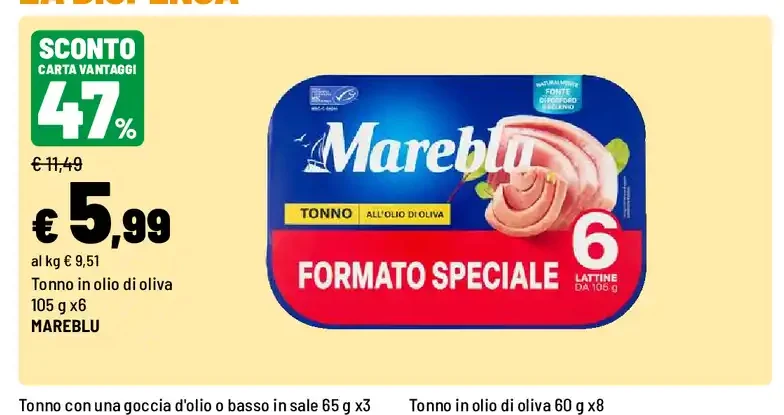 Tonno in olio di oliva