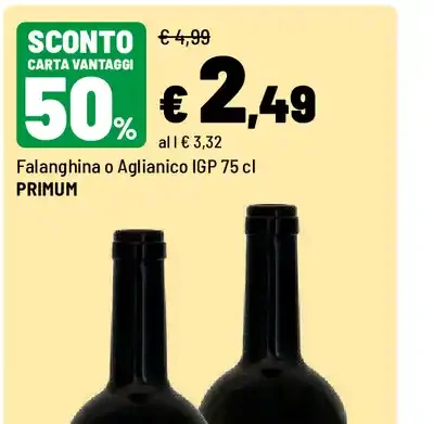 Falanghina o Aglianico IGP
