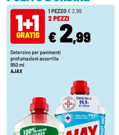 Detersivo pavimenti Ajax