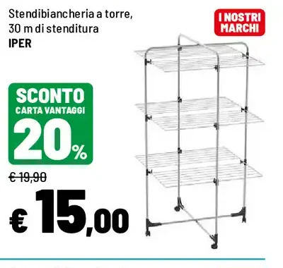 Stendibiancheria a torre Iper