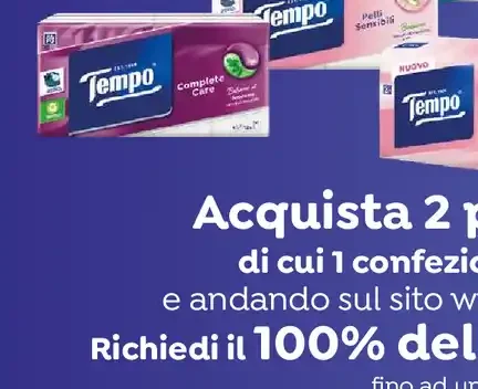 Fazzoletti Complete Care o Pelli sensibili