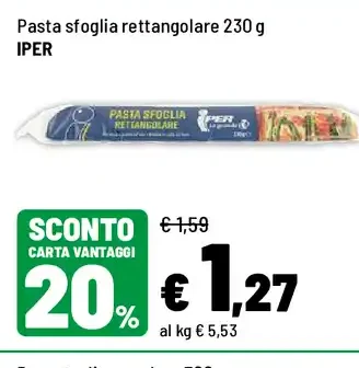 Pasta sfoglia rettangolare