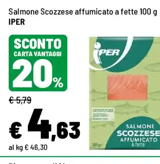 Salmone scozzese affumicato a fette