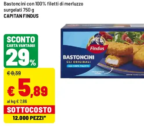 Bastoncini di merluzzo