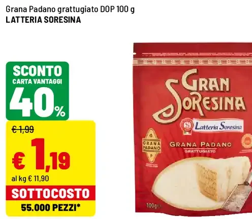 Grana Padano grattugiato