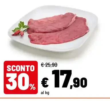 Bistecca di coscia di bovino adulto