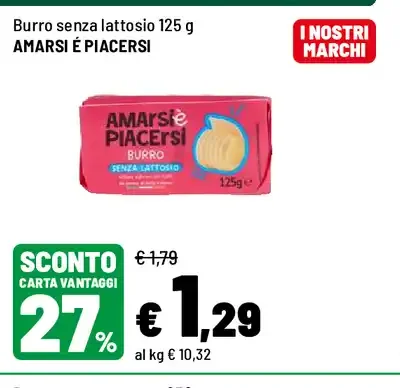 Burro senza lattosio