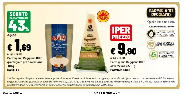 Parmigiano Reggiano DOP grattugiato