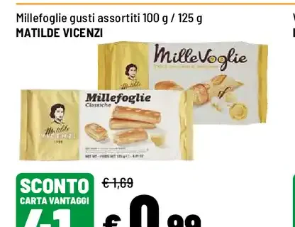 Millefoglie gusti assortiti