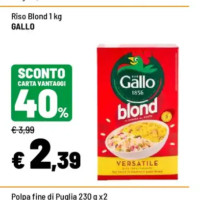 Riso Blond Gallo