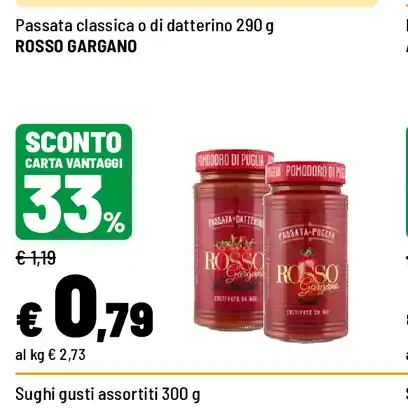 Passata classica Rosso Gargano