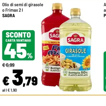 Olio di semi di girasole Sagra