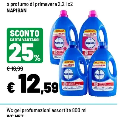 Additivo disinfettante Napisan