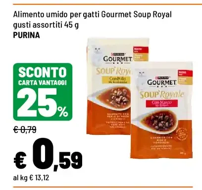Alimento umido per gatti Gourmet Soup Royal