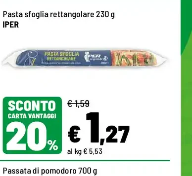 Pasta sfoglia rettangolare