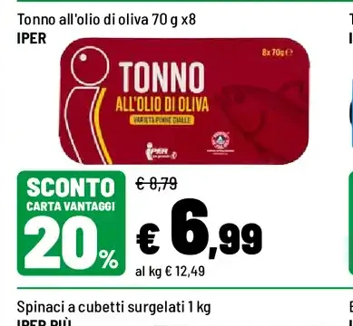 Tonno all'olio di oliva