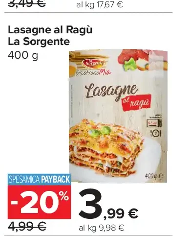 Lasagne al Ragù La Sorgente