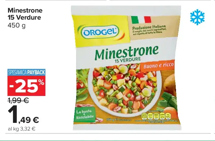 Minestrone 15 verdure Orogel