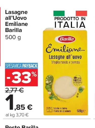 Lasagne all'uovo Emiliane Barilla