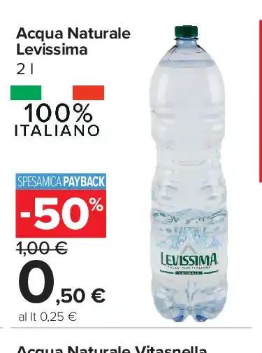 Acqua Naturale Levissima